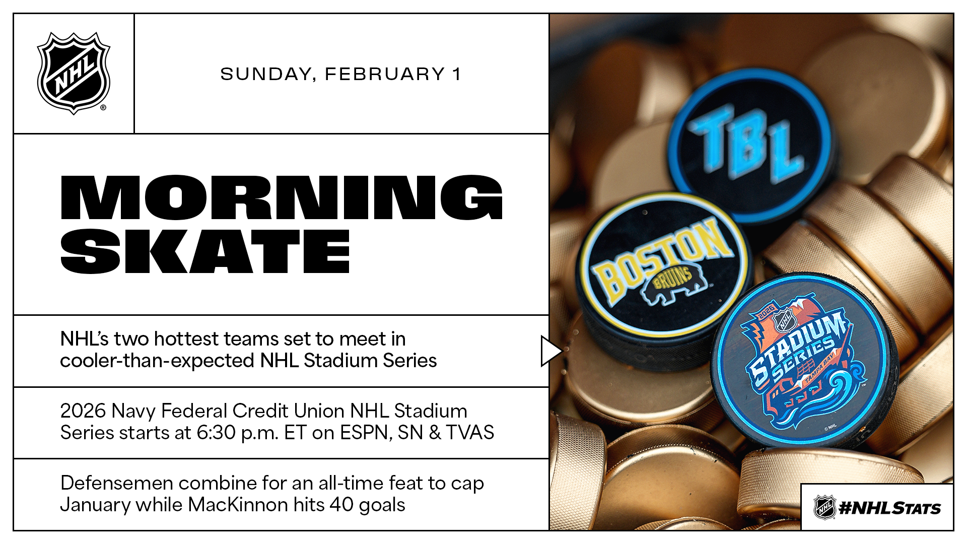 NHL Morning Skate – Feb. 1, 2026
