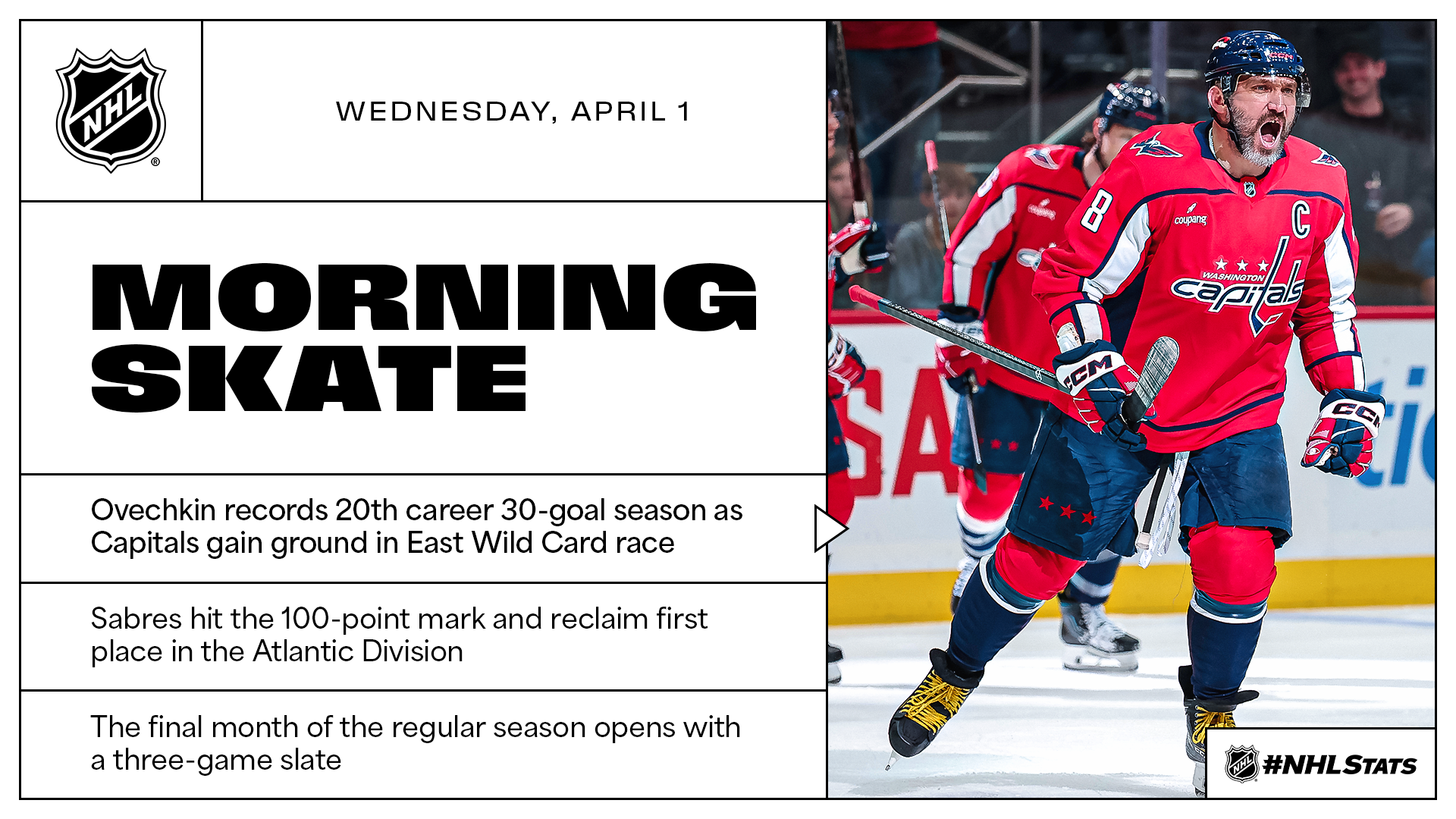 NHL Morning Skate – April 1, 2026 
