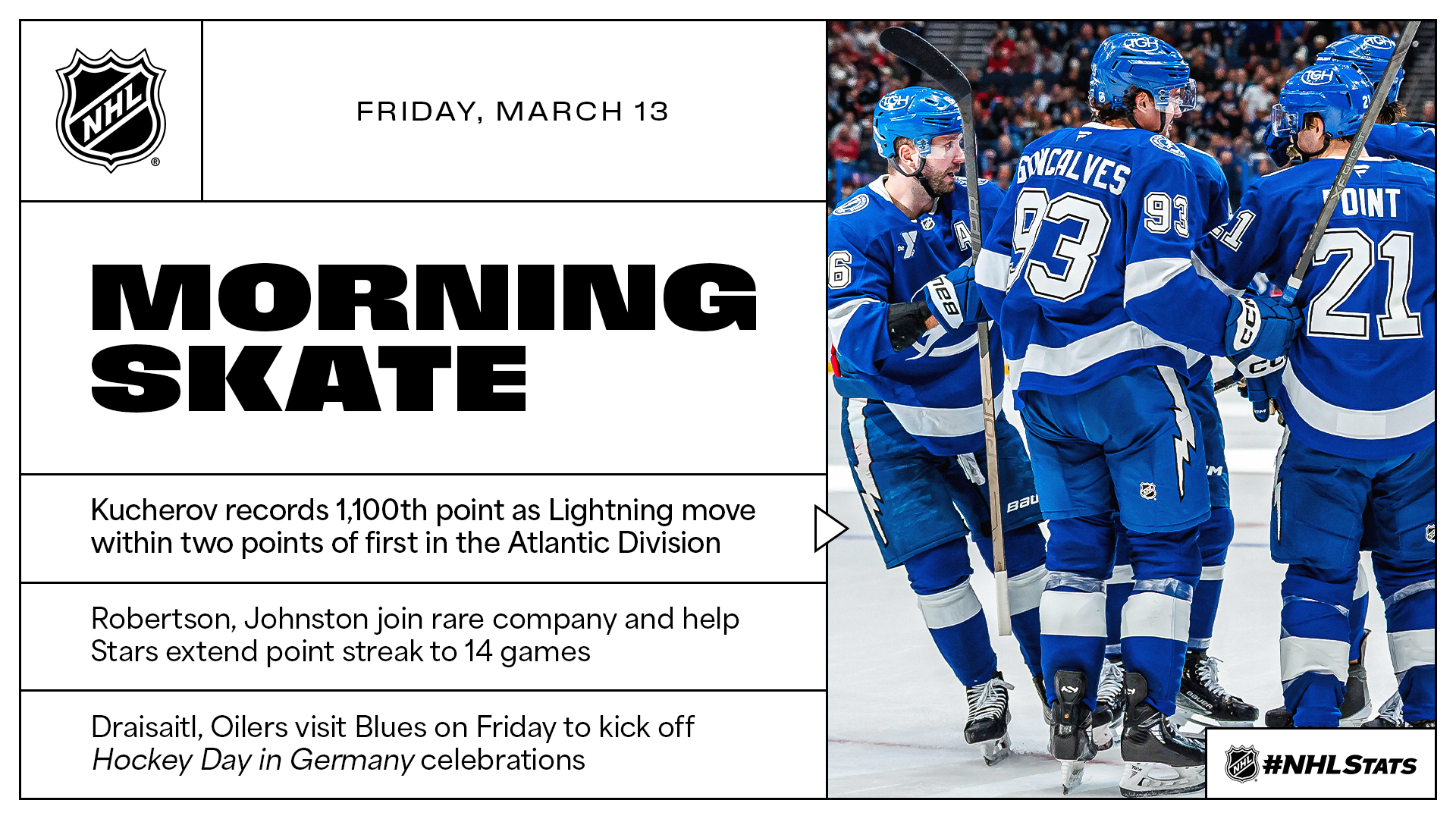 NHL Morning Skate – March 13, 2026