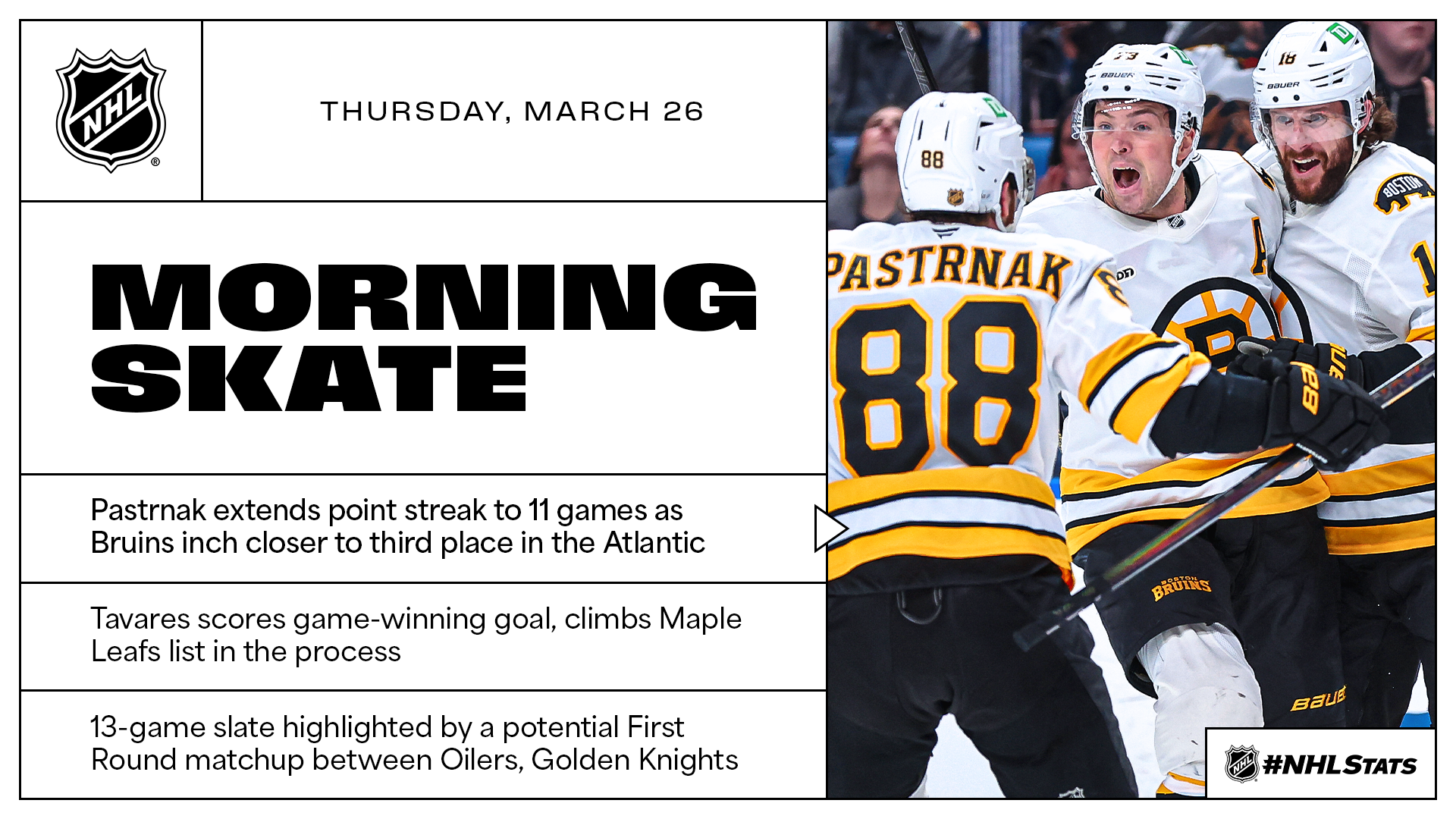 NHL Morning Skate – March 26, 2026