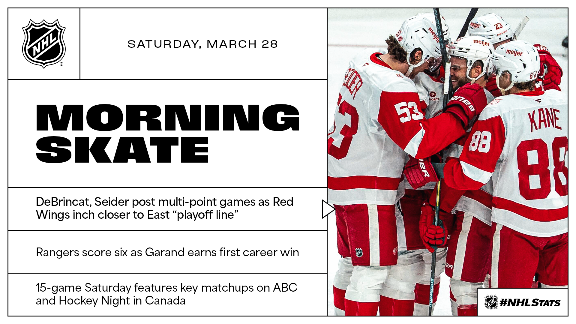 NHL Morning Skate – March 28, 2026 