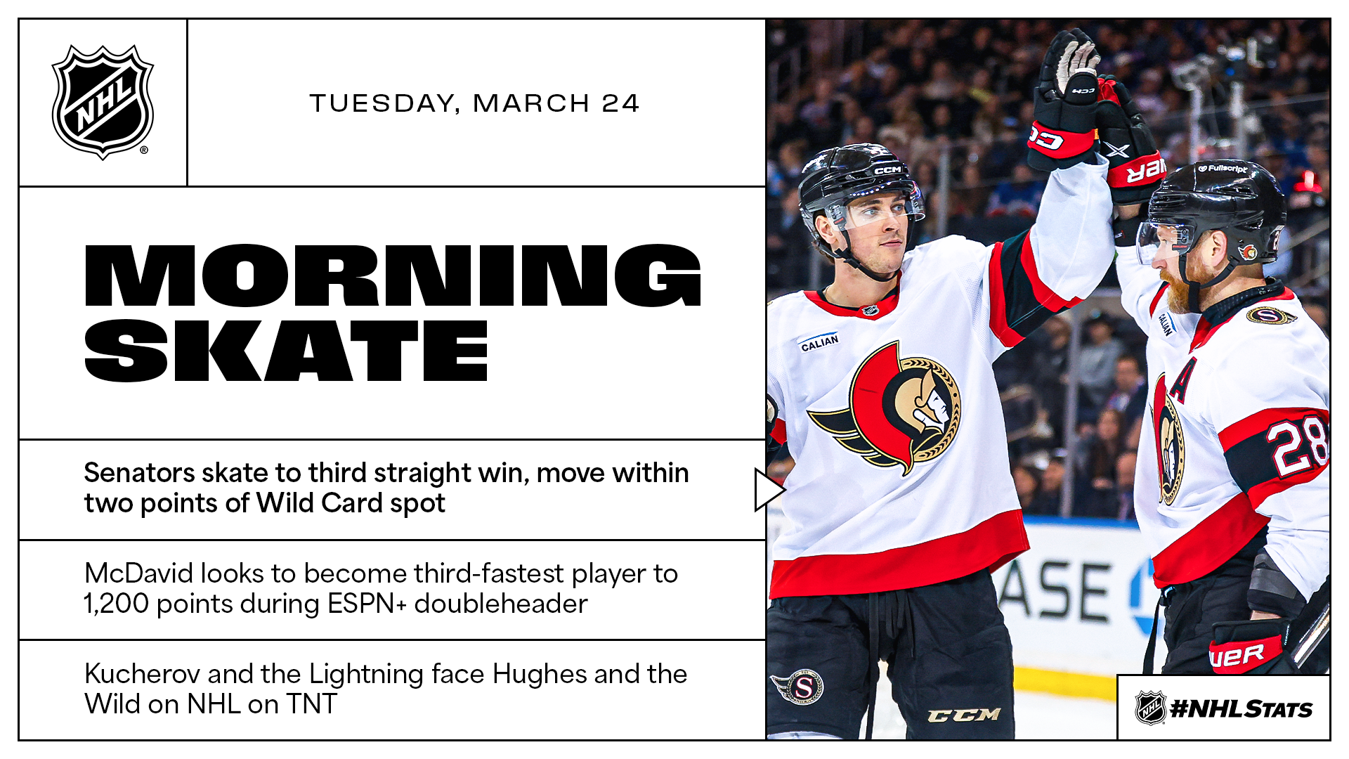 NHL Morning Skate – March 24, 2026