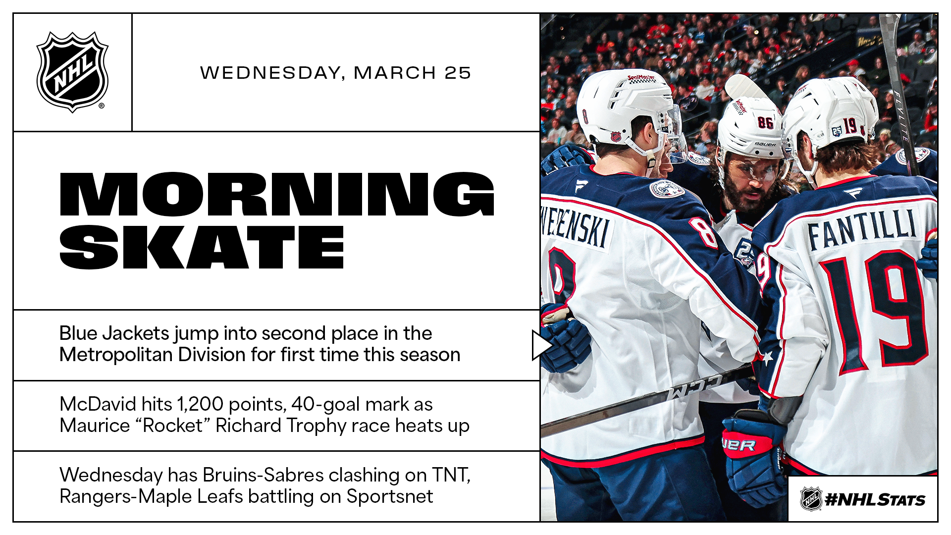 NHL Morning Skate – March 25, 2026