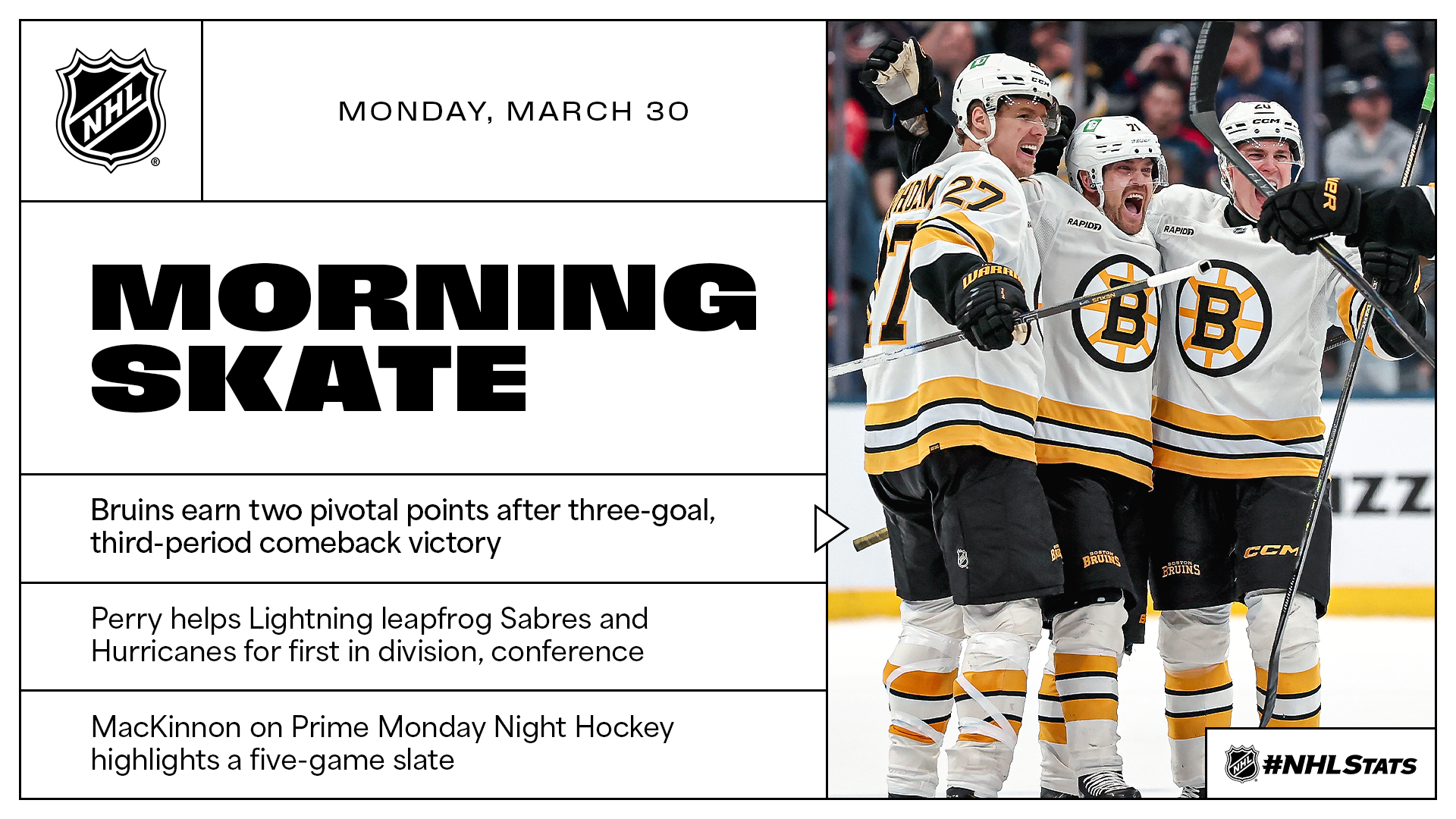 NHL Morning Skate – March 30, 2026