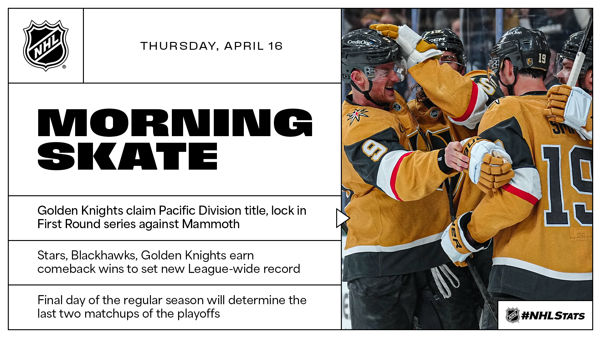 NHL Morning Skate – April 16, 2026