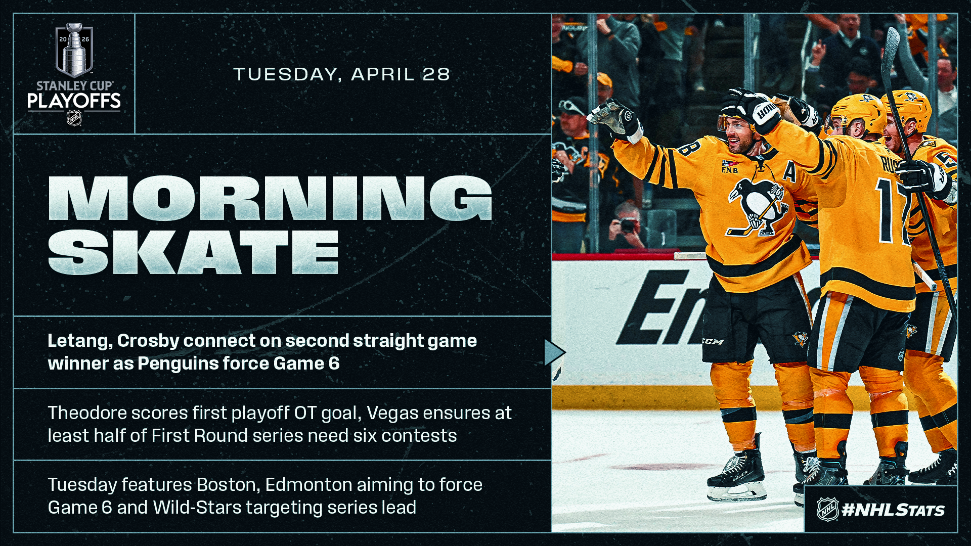 NHL Morning Skate: Stanley Cup Playoffs Edition – April 28, 2026 