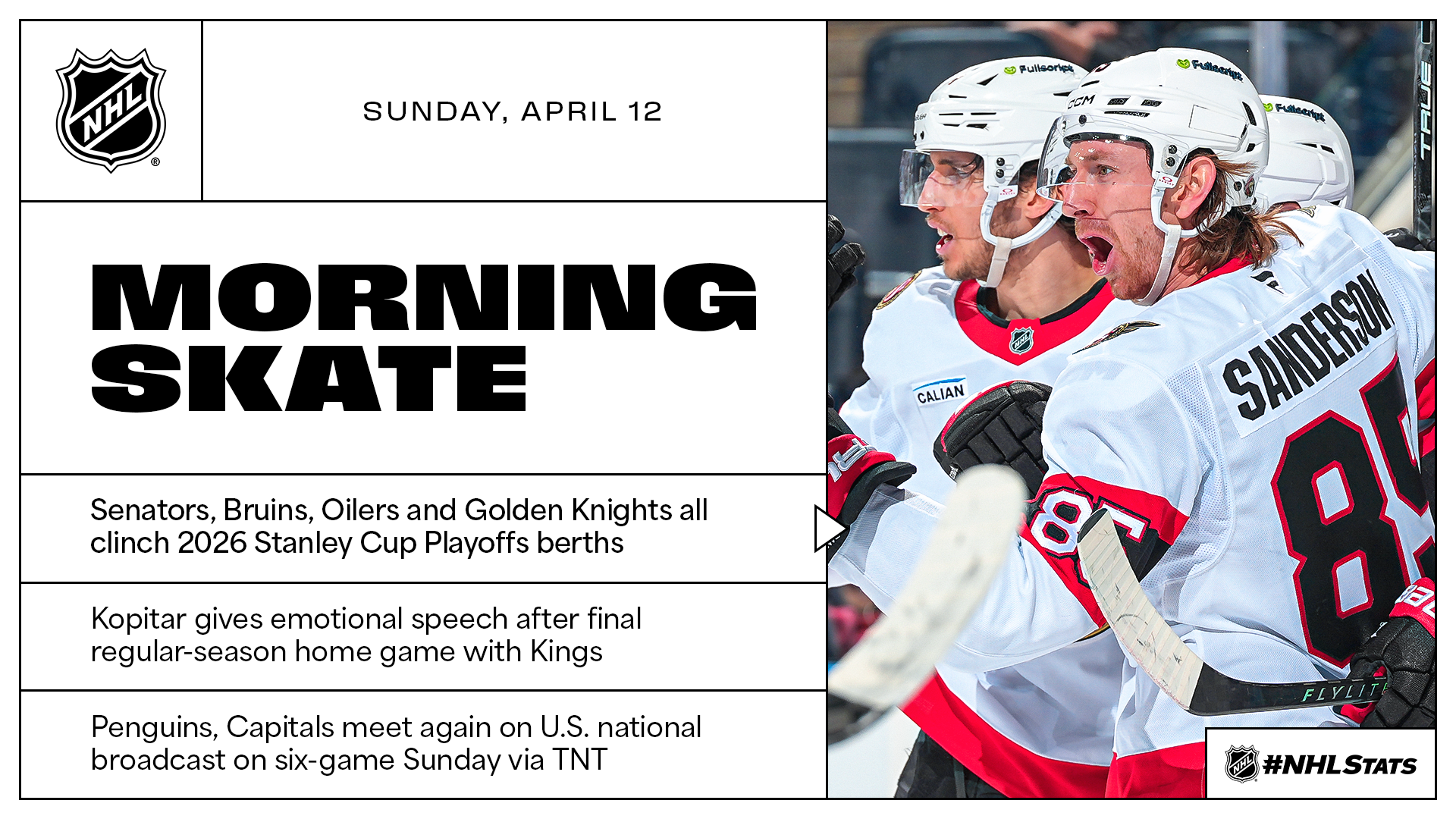 NHL Morning Skate – April 12, 2026 