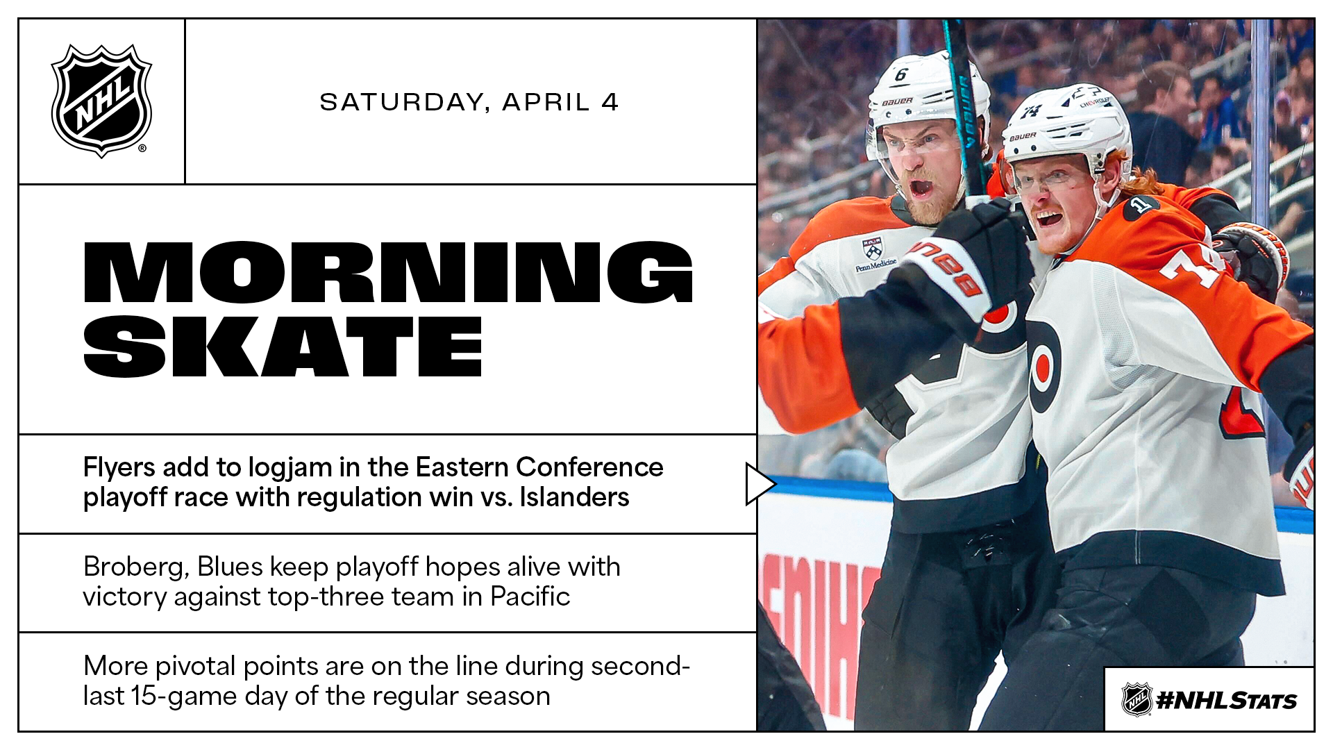 NHL Morning Skate – April 4, 2026