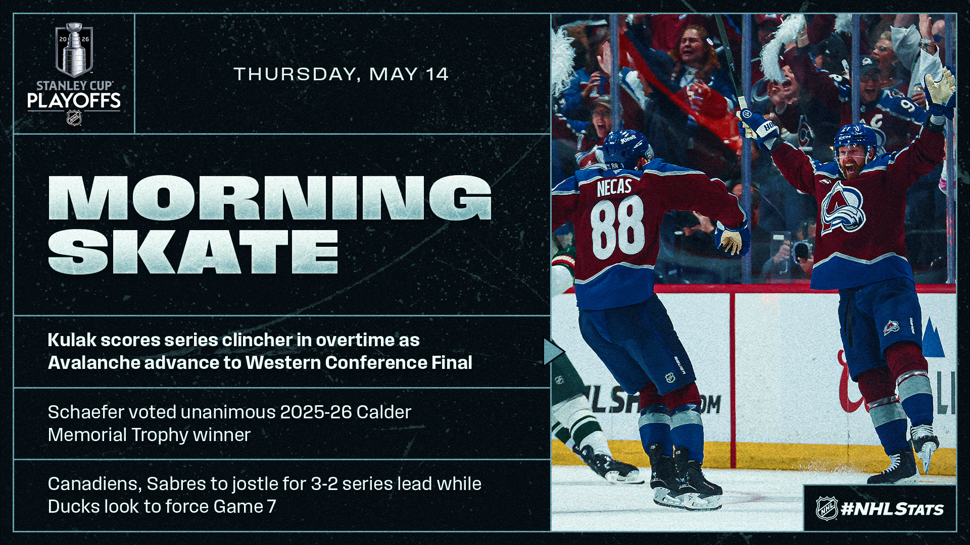 NHL Morning Skate: Stanley Cup Playoffs Edition – May 14, 2026