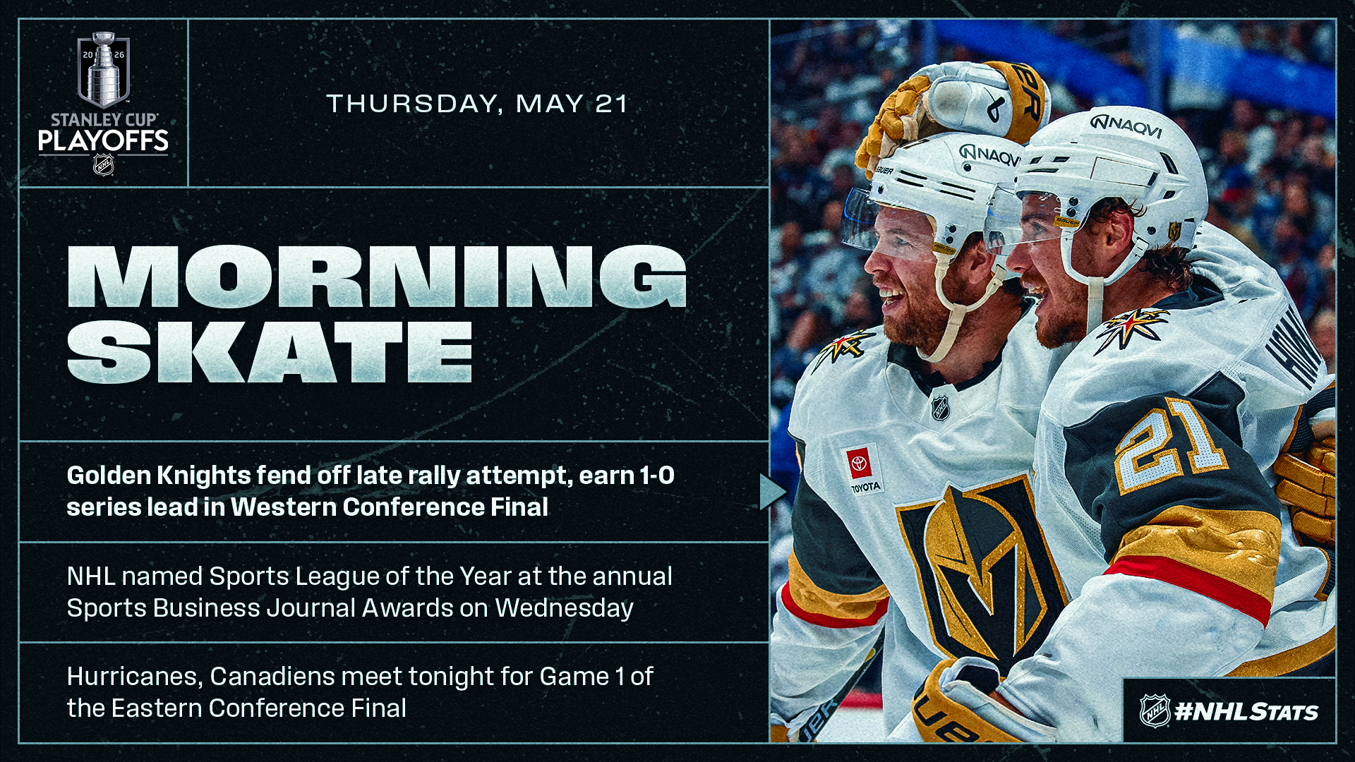 NHL Morning Skate: Stanley Cup Playoffs Edition – May 21, 2026