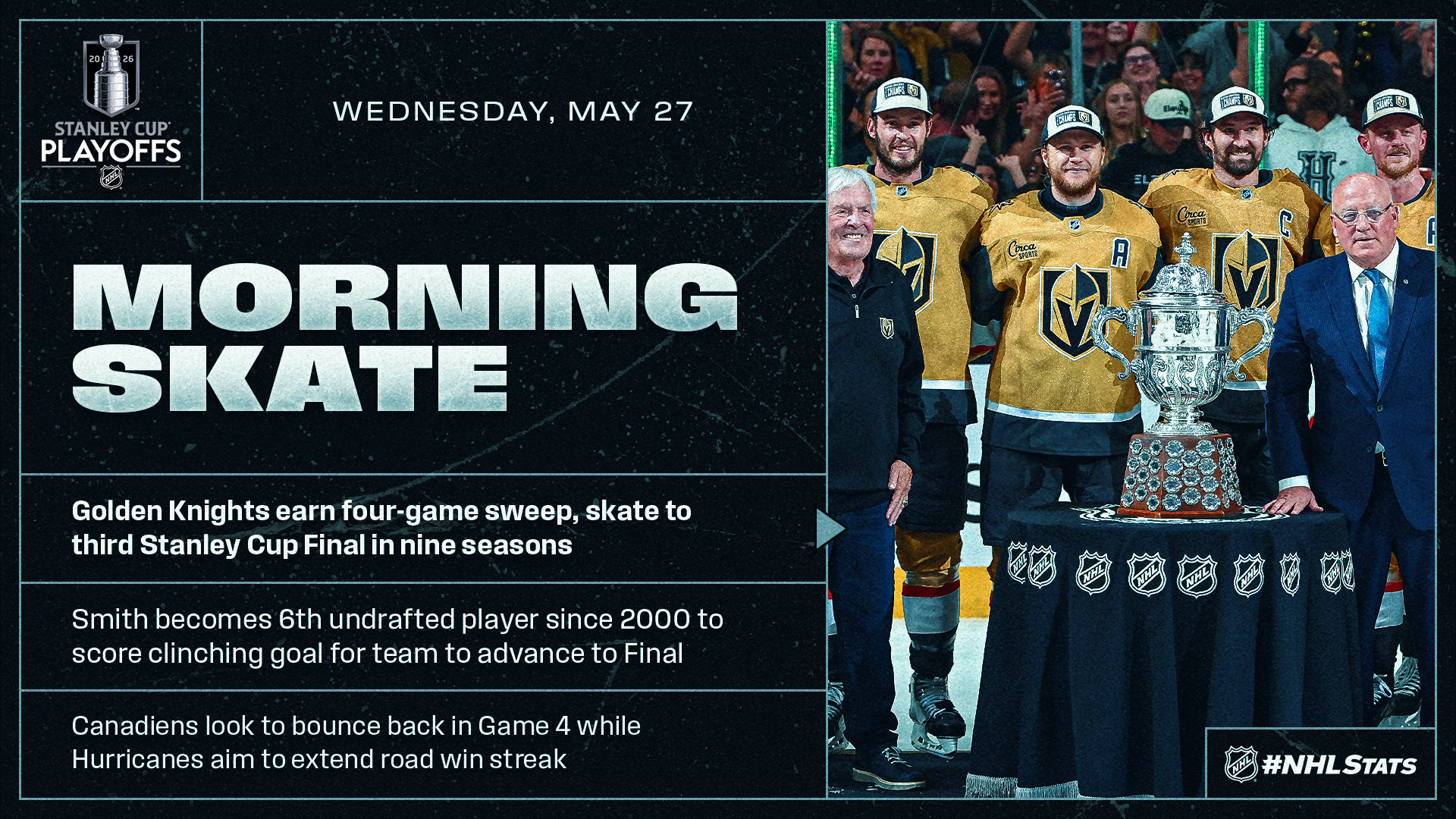 NHL Morning Skate: Stanley Cup Playoffs Edition – May 27, 2026