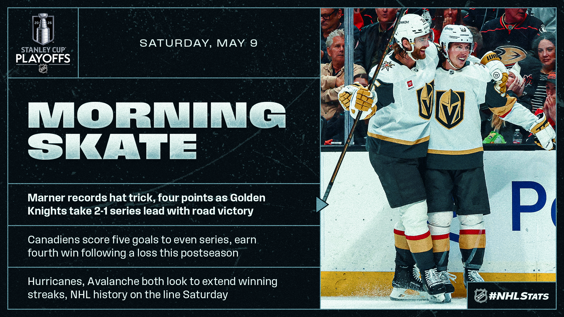 NHL Morning Skate: Stanley Cup Playoffs Edition – May 9, 2026