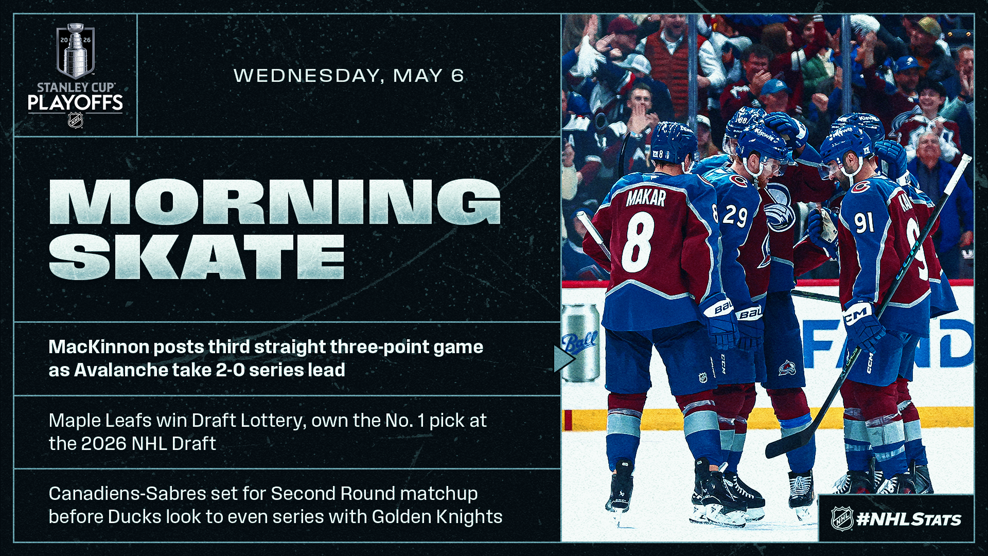 NHL Morning Skate: Stanley Cup Playoffs Edition – May 6, 2026 